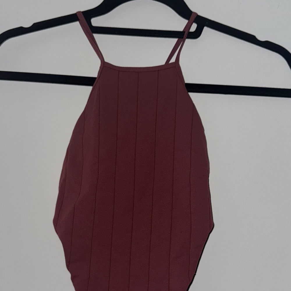 Free People Teracotta One Piece Bodysuit